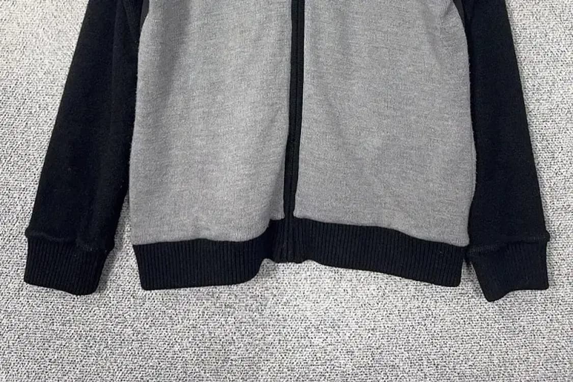 BLACK&WHITE 골프 블랙 니트 집업 XL 상품이미지4