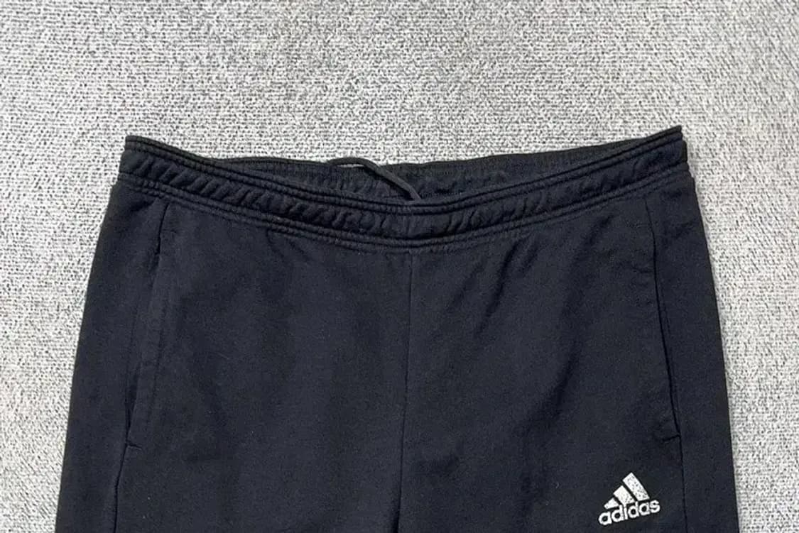 아디다스 블랙 로고 조거팬츠 2XL 상품이미지3