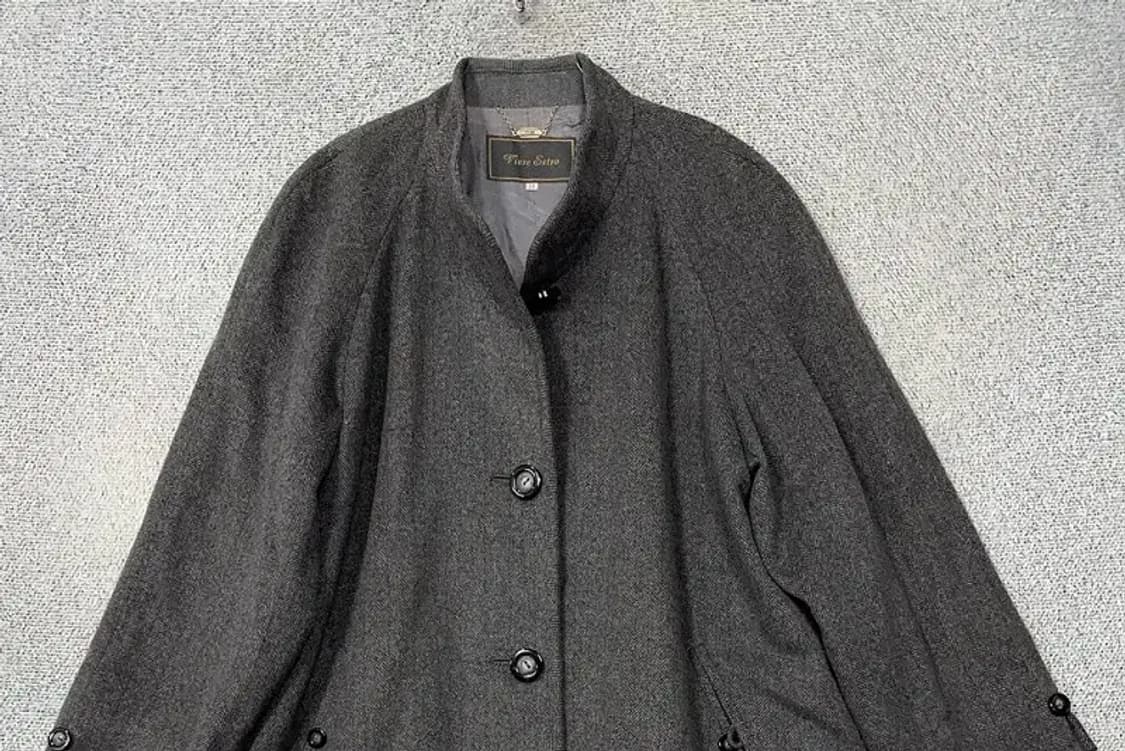 재팬 빈티지 캐시미어 100% 그레이 코트 XL 상품이미지3