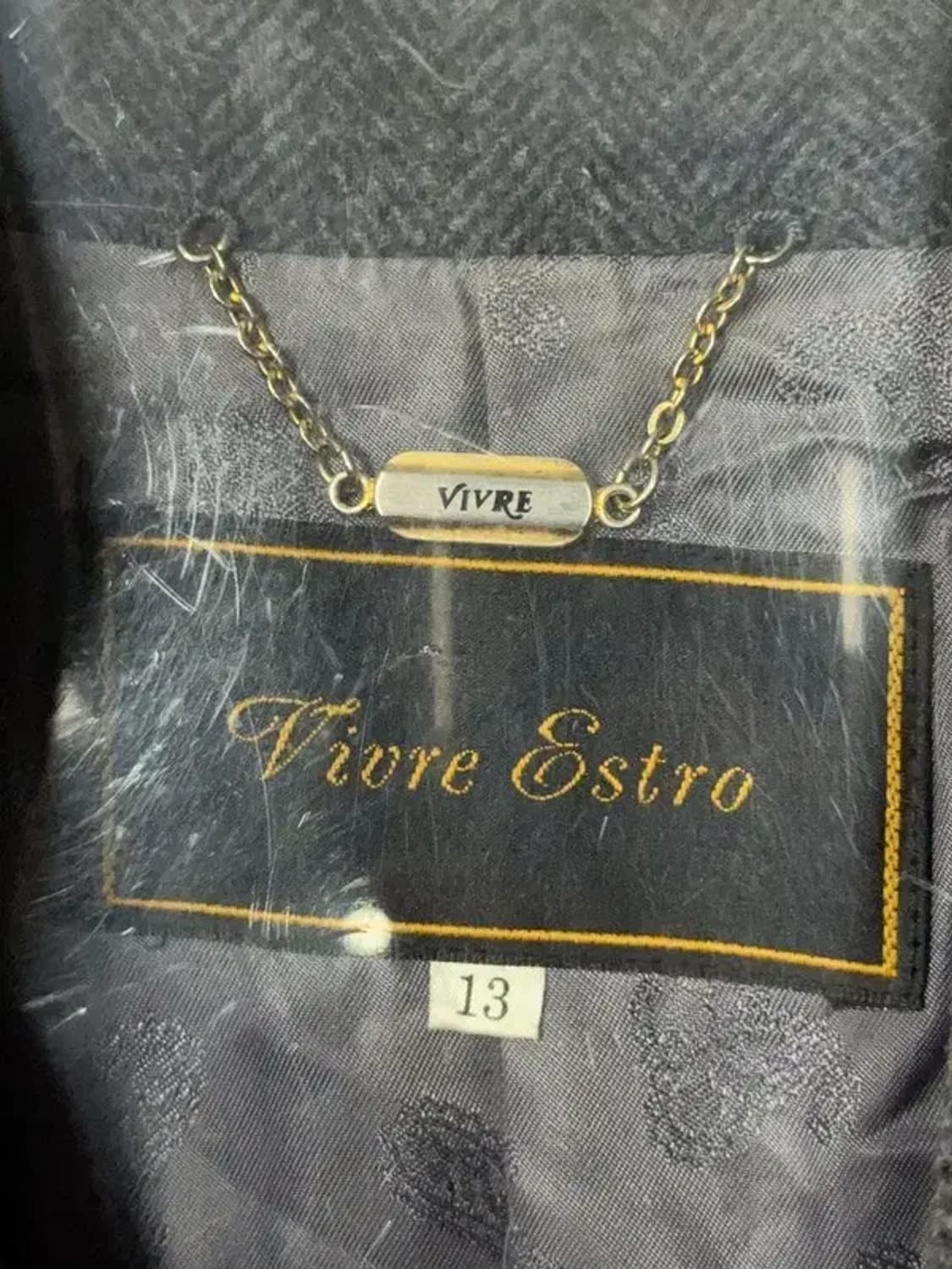 재팬 빈티지 캐시미어 100% 그레이 코트 XL 상품이미지7