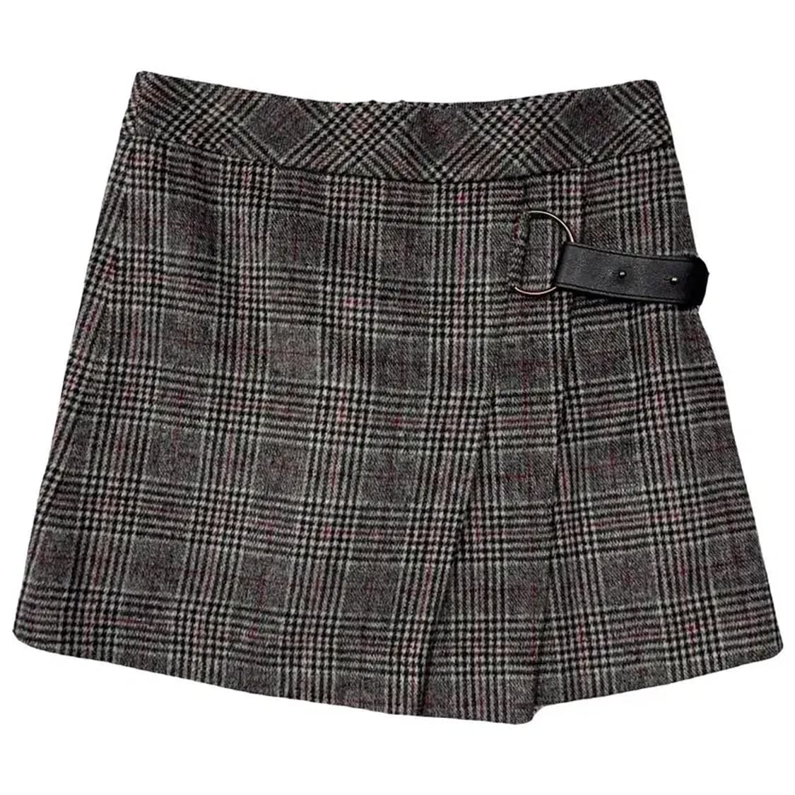 미센스 체크 그레이 울 스커트 67-92 상품이미지1