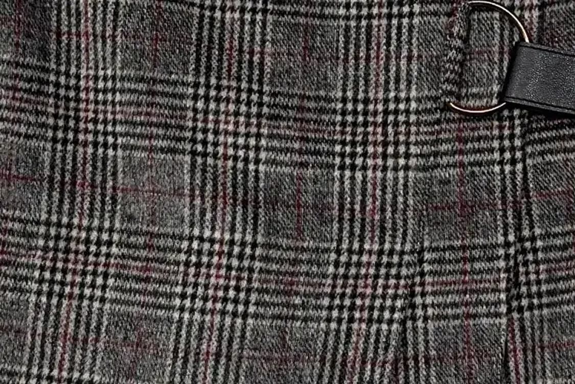 미센스 체크 그레이 울 스커트 67-92 상품이미지7