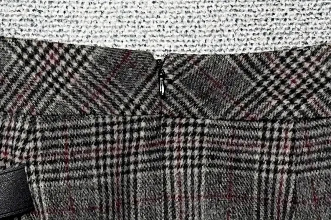 미센스 체크 그레이 울 스커트 67-92 상품이미지8