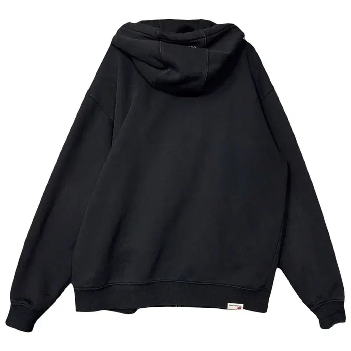 뉴발란스 블랙 로고 후드 집업 100(L) 상품이미지2