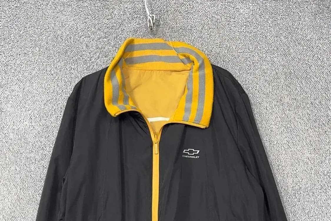 쉐보레 양면 블랙 옐로우 나일론 자켓 XL 상품이미지5