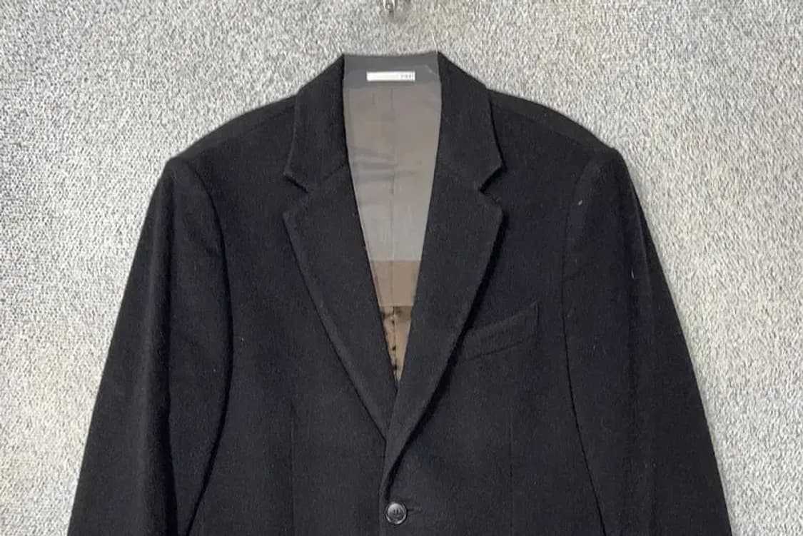지오지아 블랙 남성 클래식 울 코트 M 상품이미지3