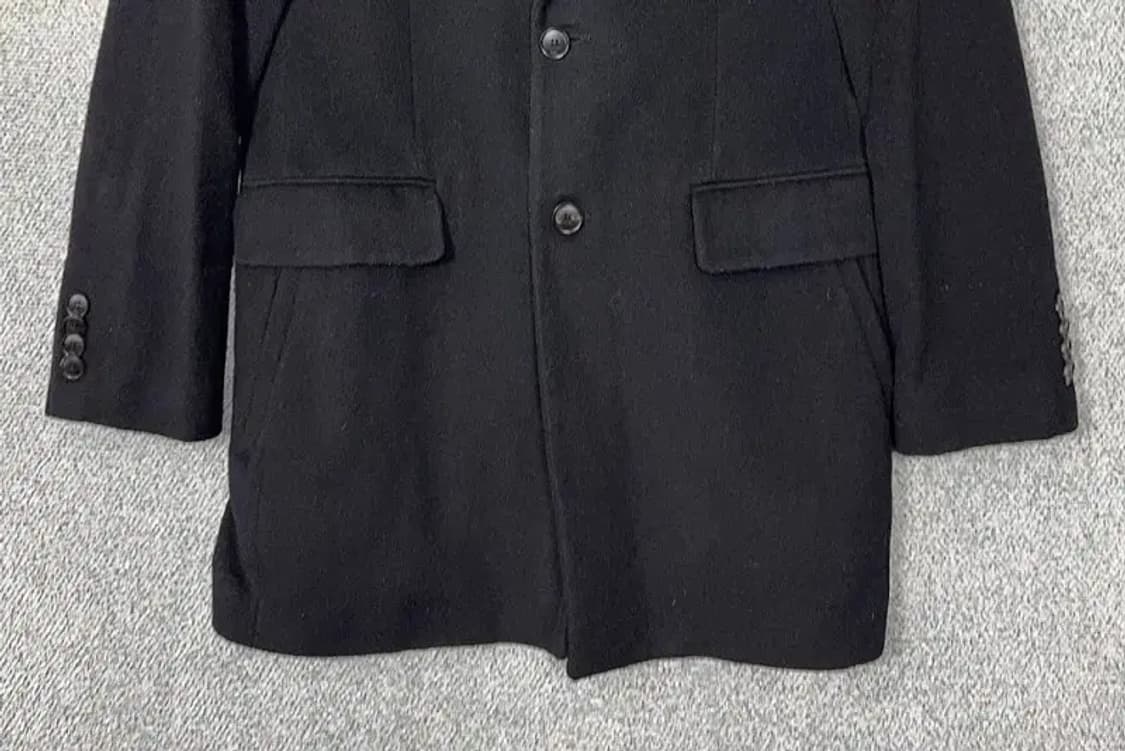 지오지아 블랙 남성 클래식 울 코트 M 상품이미지4