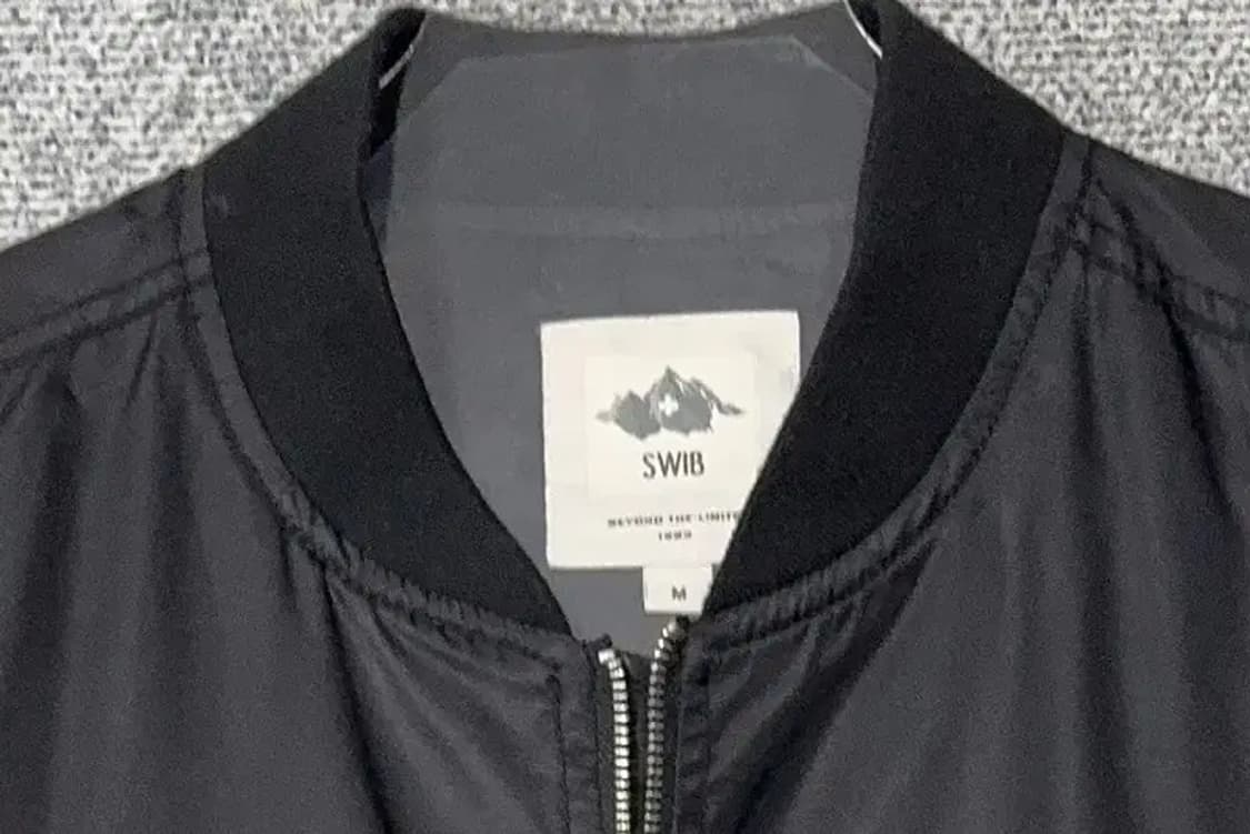 스위브 블랙 블루종 항공점퍼 M 상품이미지5