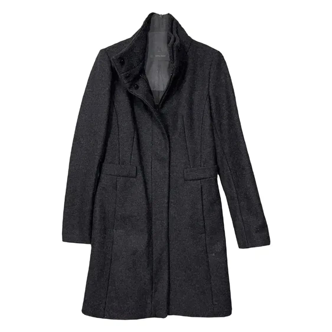 자라 그레이 울 롱코트 S 상품이미지1