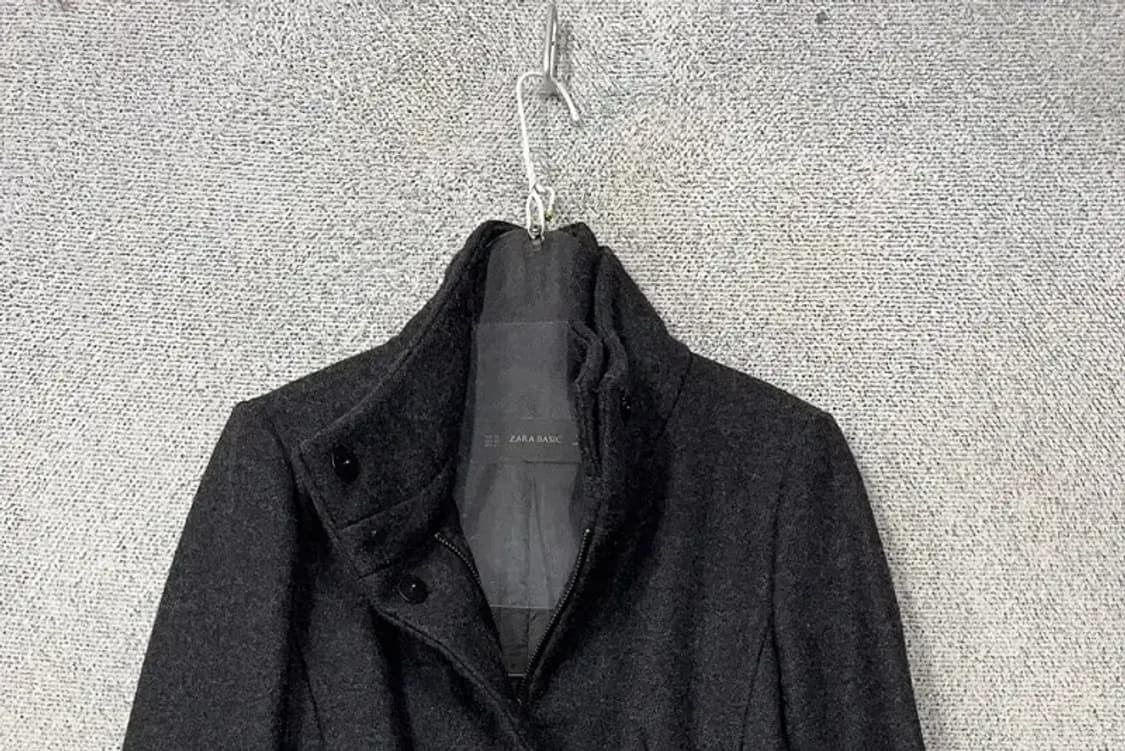 자라 그레이 울 롱코트 S 상품이미지3