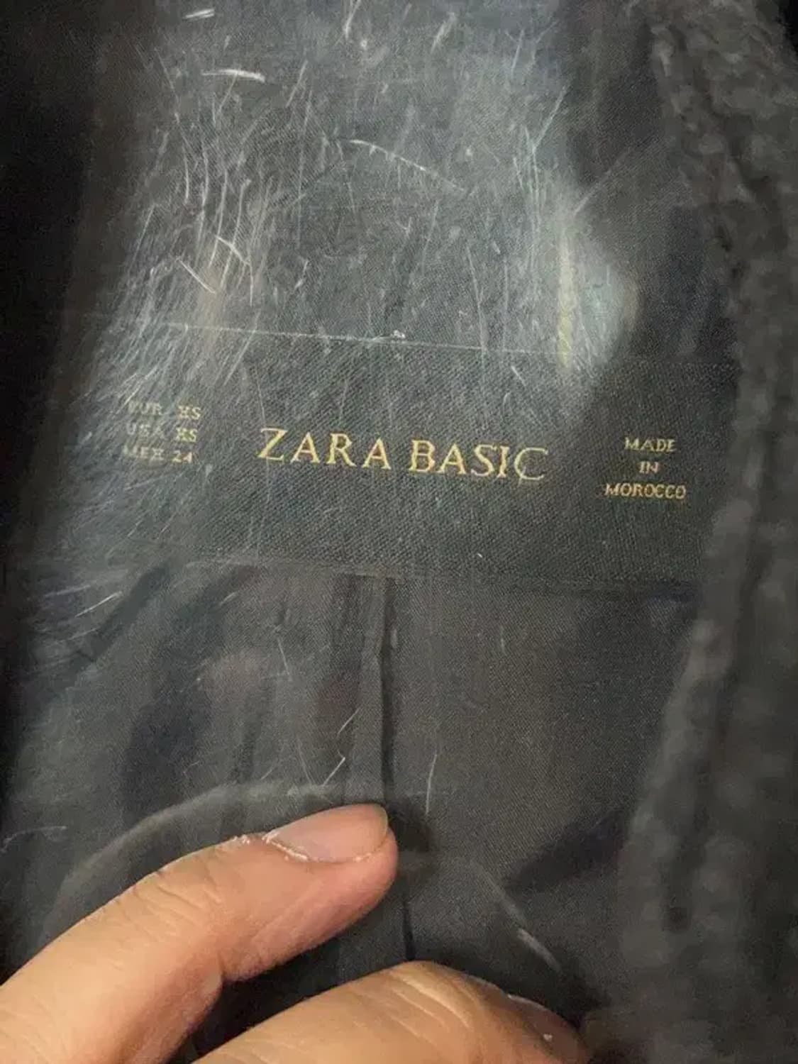 자라 그레이 울 롱코트 S 상품이미지7