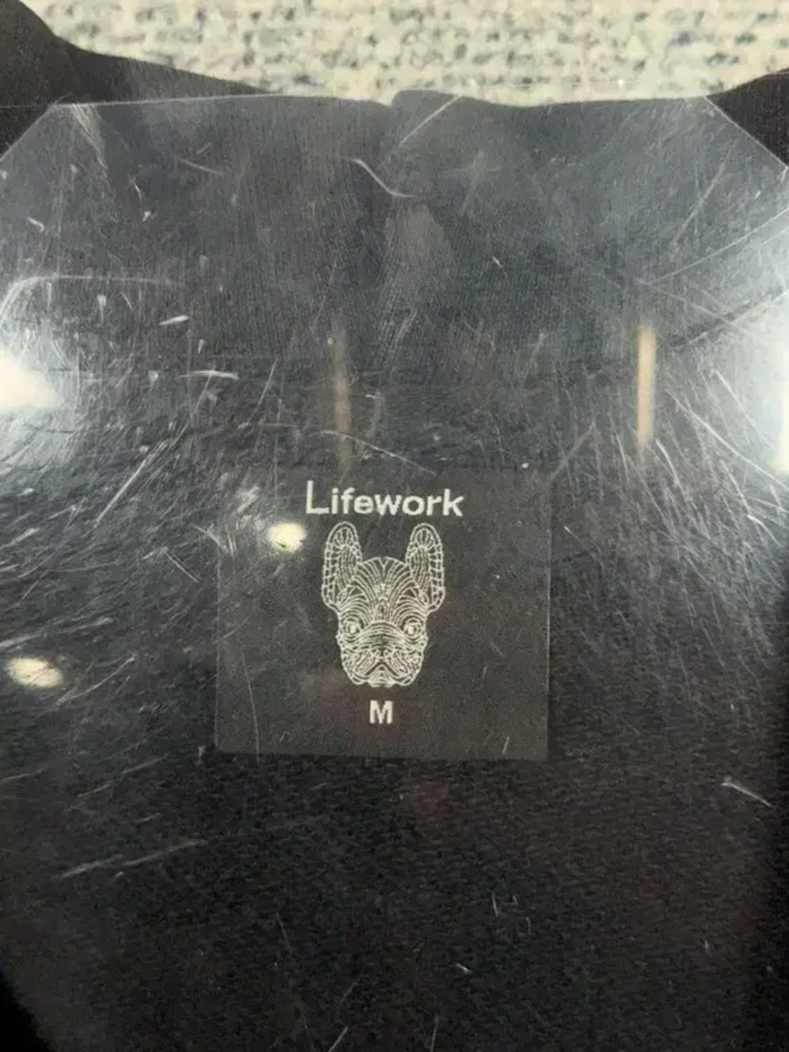 라이프워크 빅로고 프린팅 블랙 후드티 M 상품이미지6