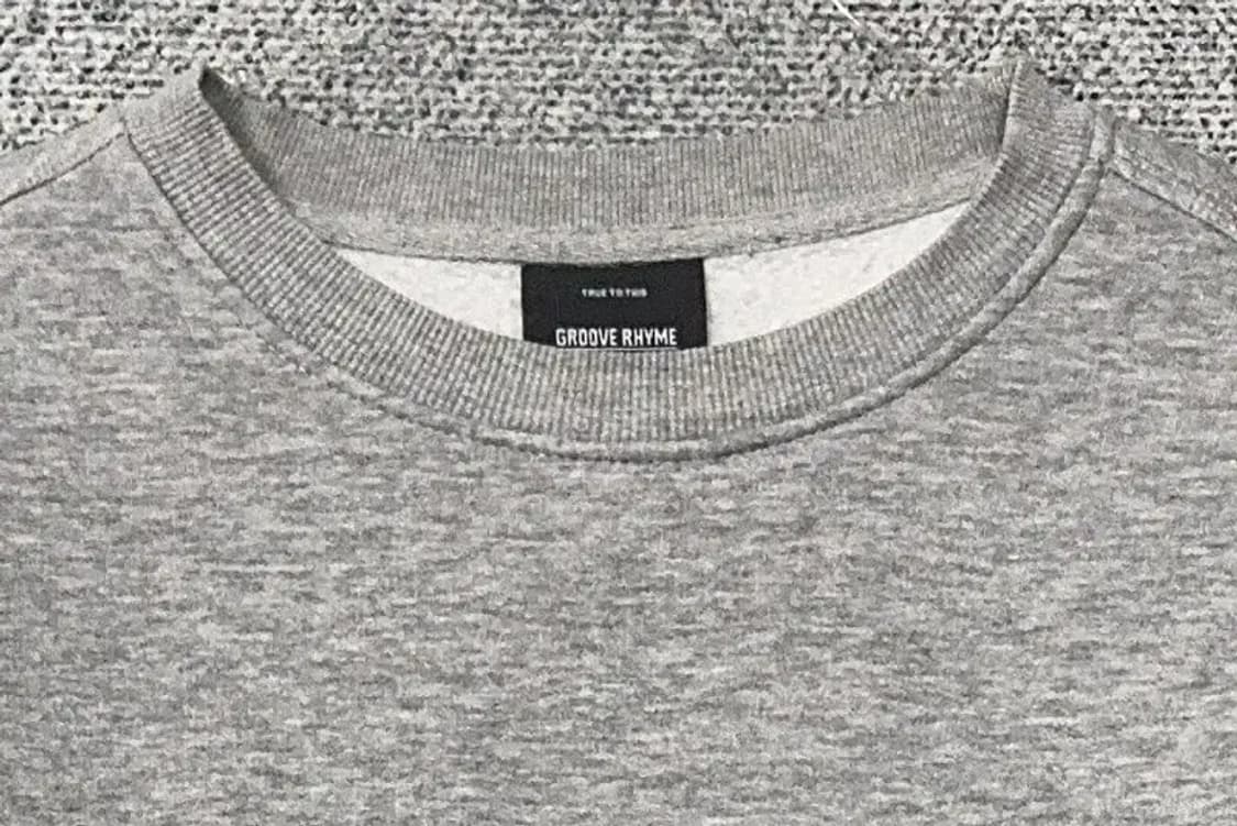 그루브라임 프린팅 라이트 그레이 맨투맨 L 상품이미지5