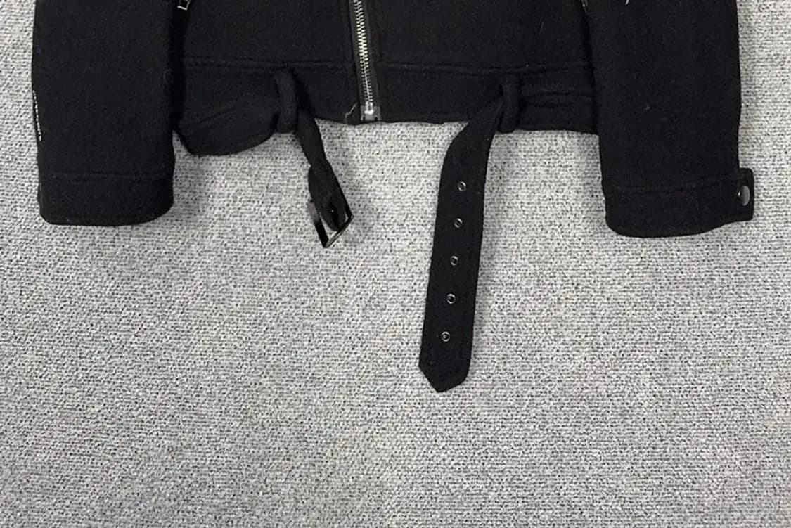 배리드얼라이브 블랙 울 라이더 자켓 MEDIUM 상품이미지5