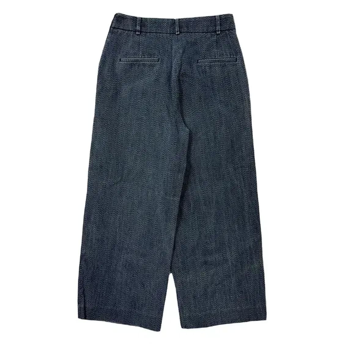 마시모두띠 네이비 오버 와이드 팬츠 26 상품이미지2