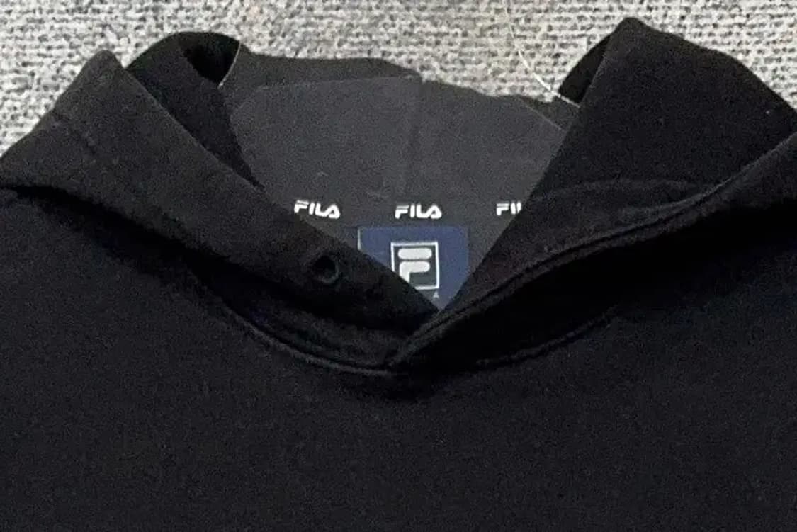 휠라 프린팅 블랙 후드티 95(M) 상품이미지5