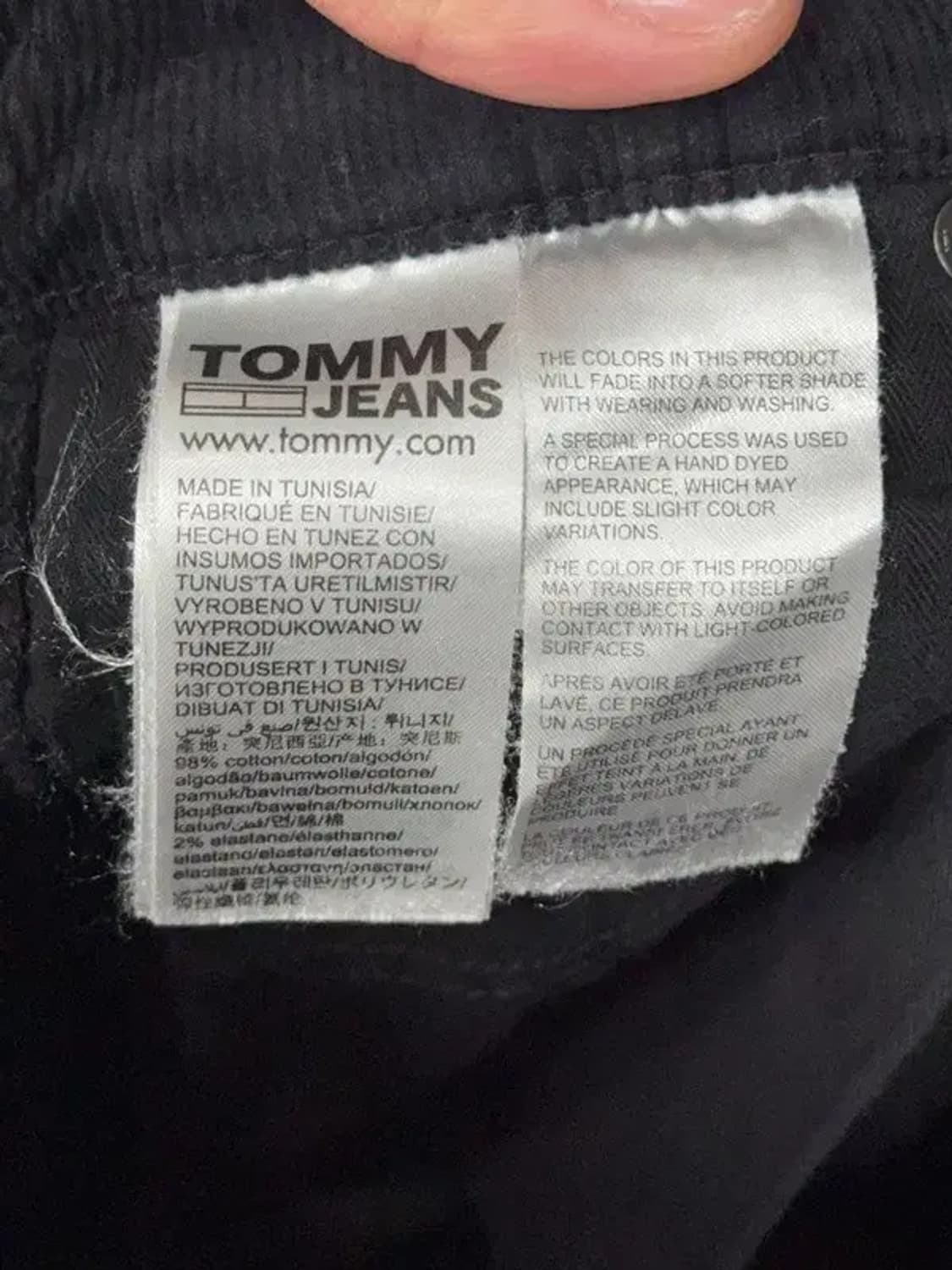 타미힐피거 블랙 코듀로이 팬츠 26 상품이미지8