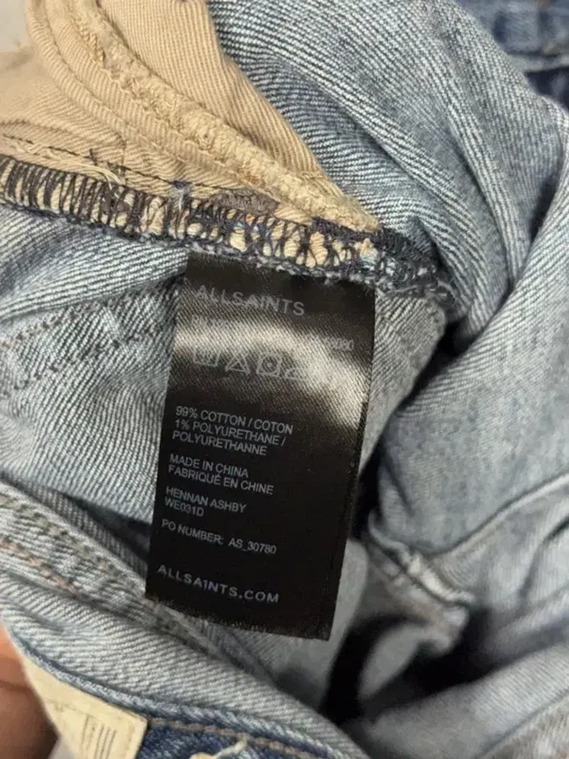 올세인츠 패치 워크 여성 스키니진 26 상품이미지8