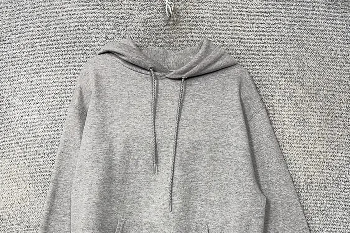 챔피온 라이트 그레이 로고 후드티 S 상품이미지3