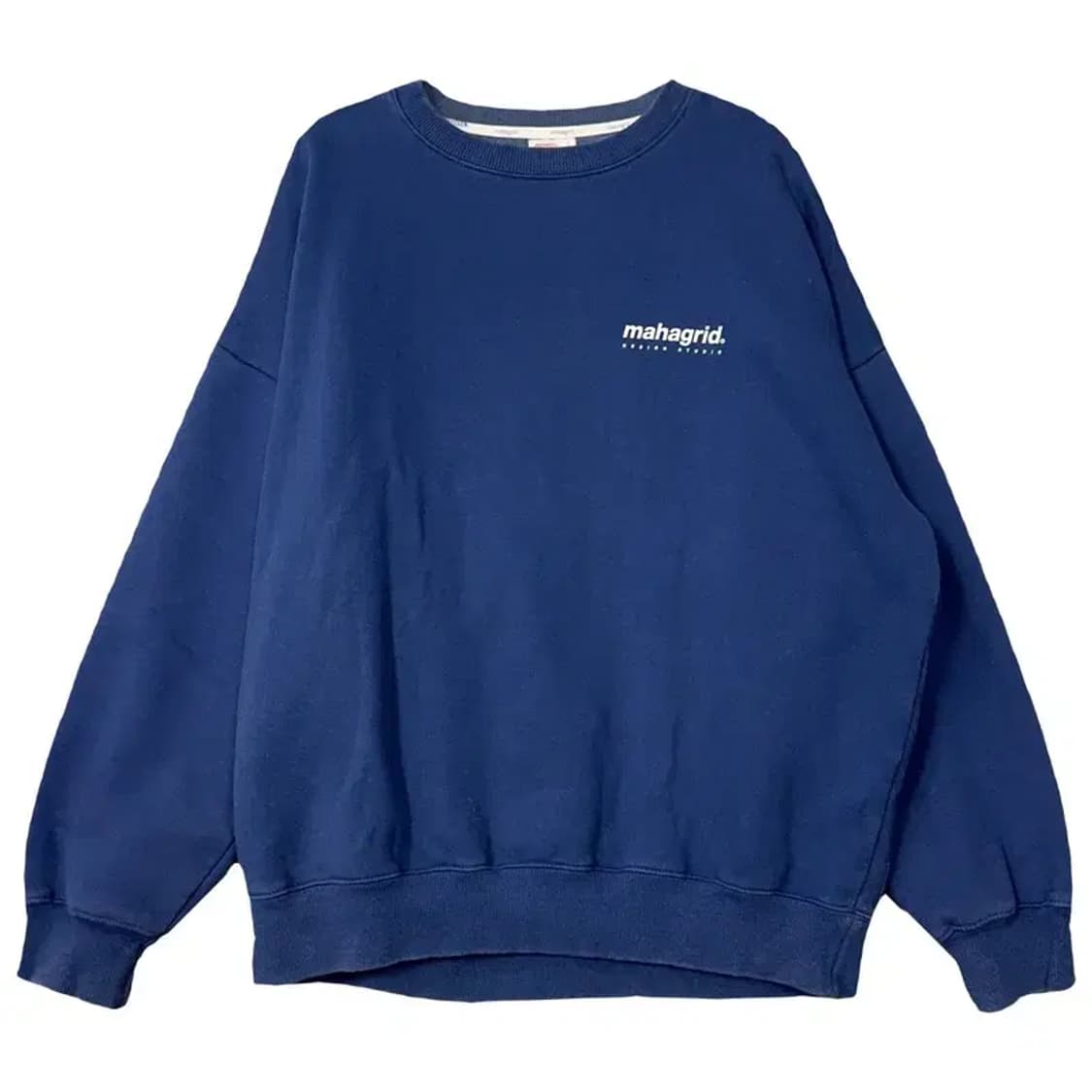 마하그리드 네이비 로고 맨투맨 S 상품이미지1