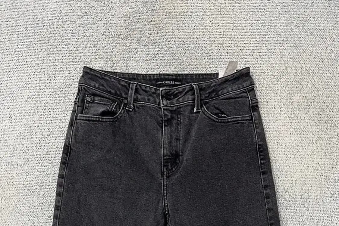 게스 흑청 와이드 청바지 70(28) 상품이미지3