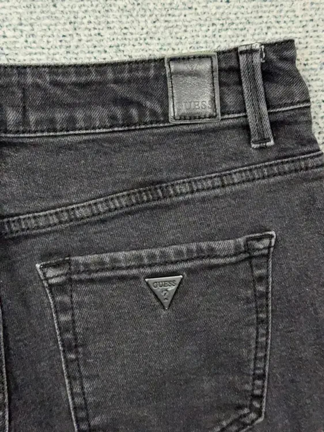 게스 흑청 와이드 청바지 70(28) 상품이미지7