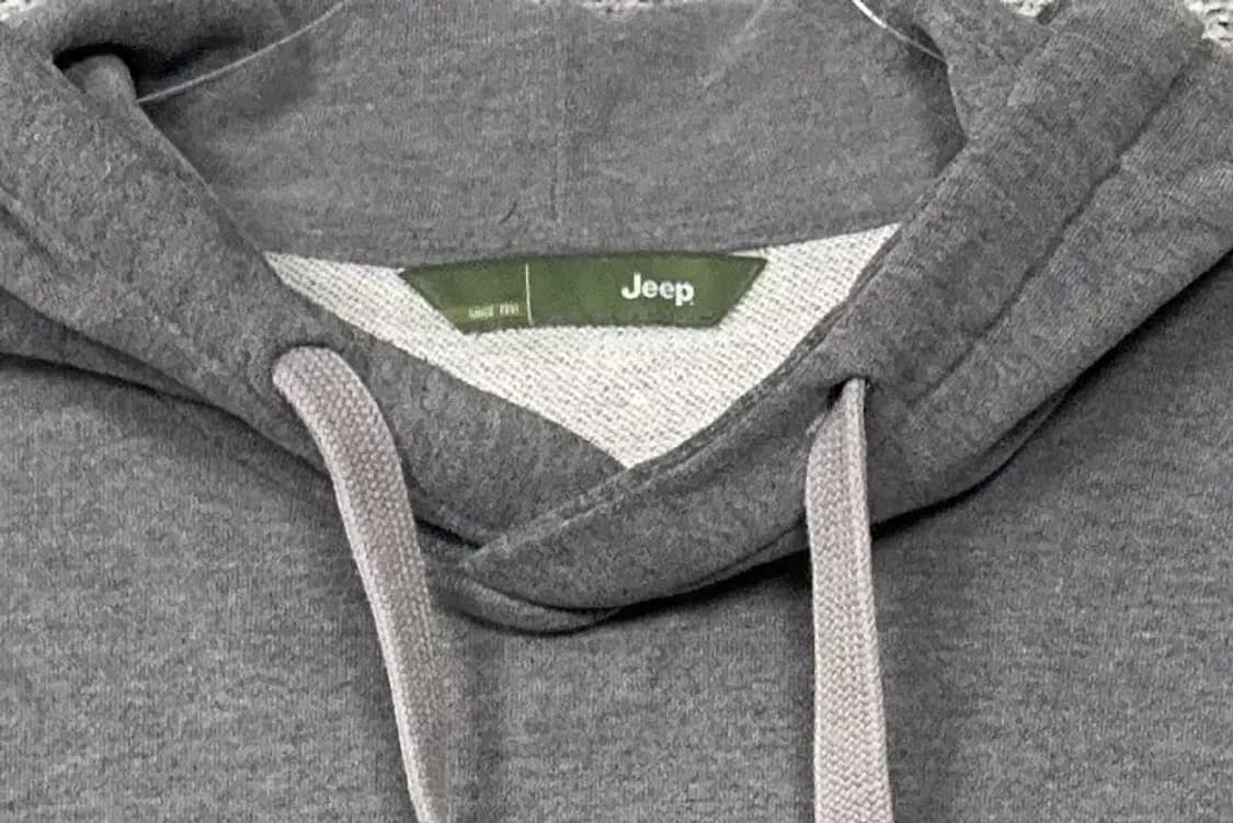 지프 프린팅 라이트 그레이 빈티지 후드티 100 상품이미지5