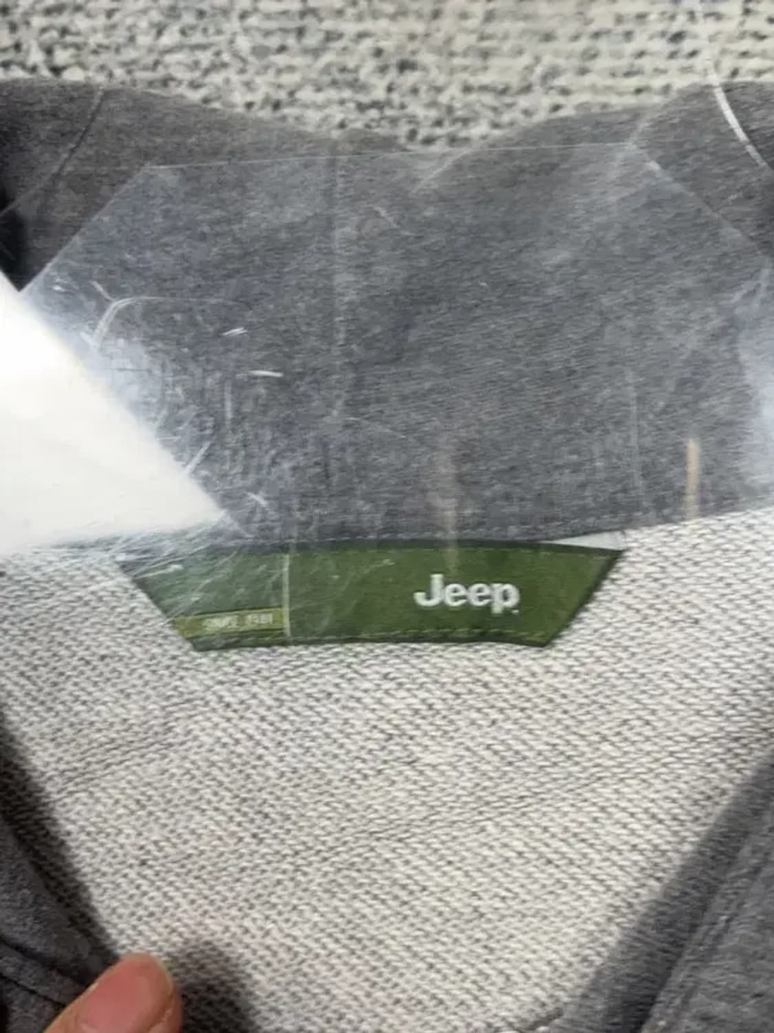 지프 프린팅 라이트 그레이 빈티지 후드티 100 상품이미지6