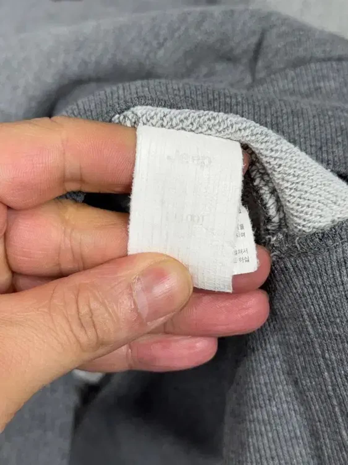 지프 프린팅 라이트 그레이 빈티지 후드티 100 상품이미지7