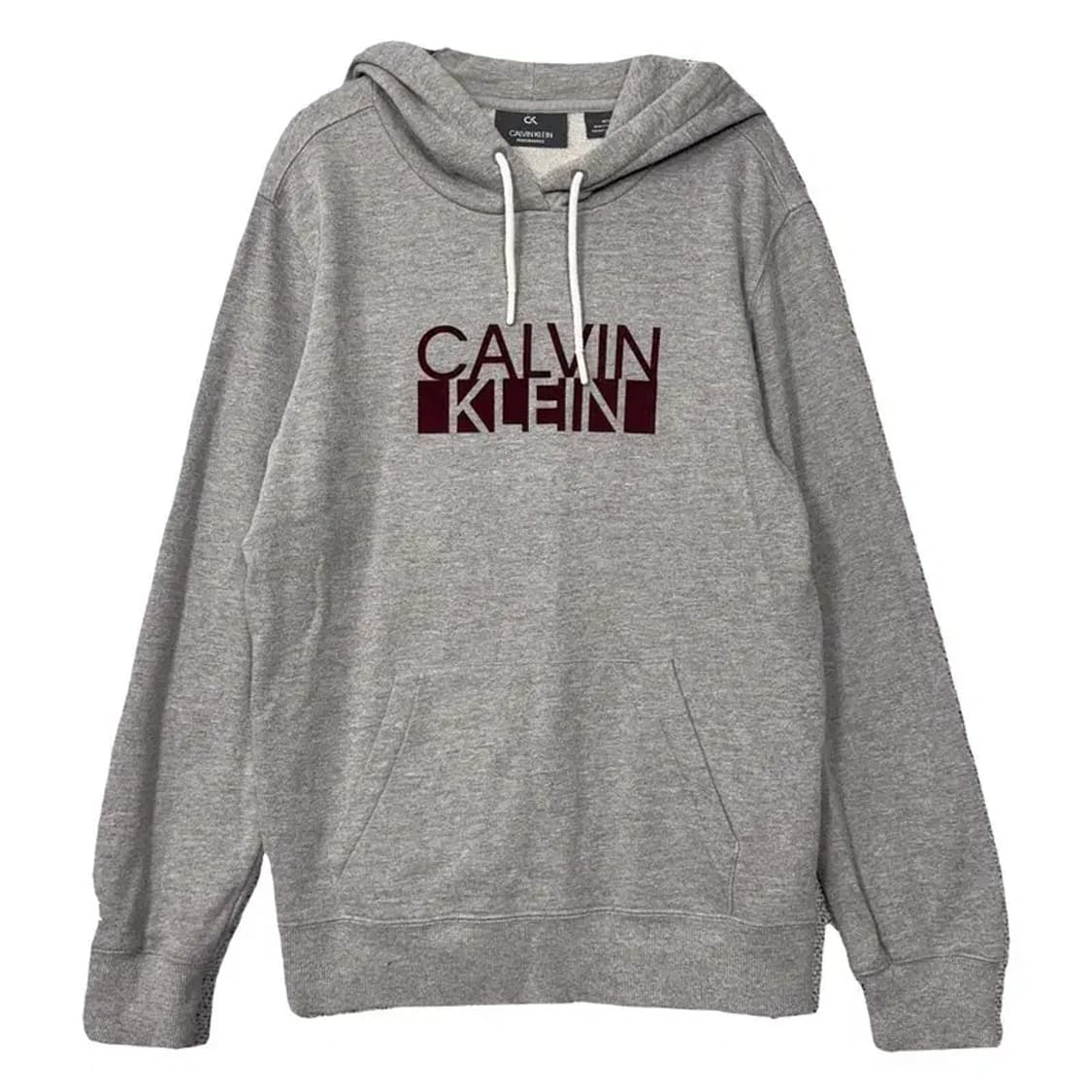 캘빈클라인 프린팅 라이트 그레이 후드티 M/M 상품이미지1