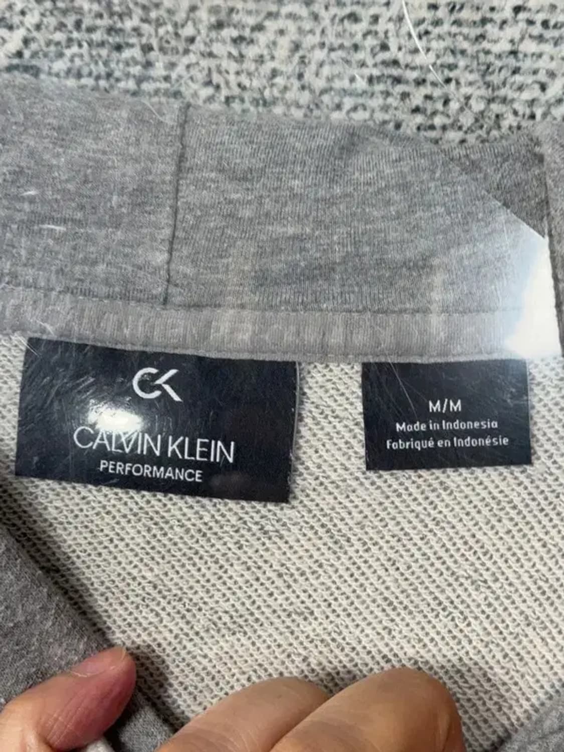 캘빈클라인 프린팅 라이트 그레이 후드티 M/M 상품이미지6