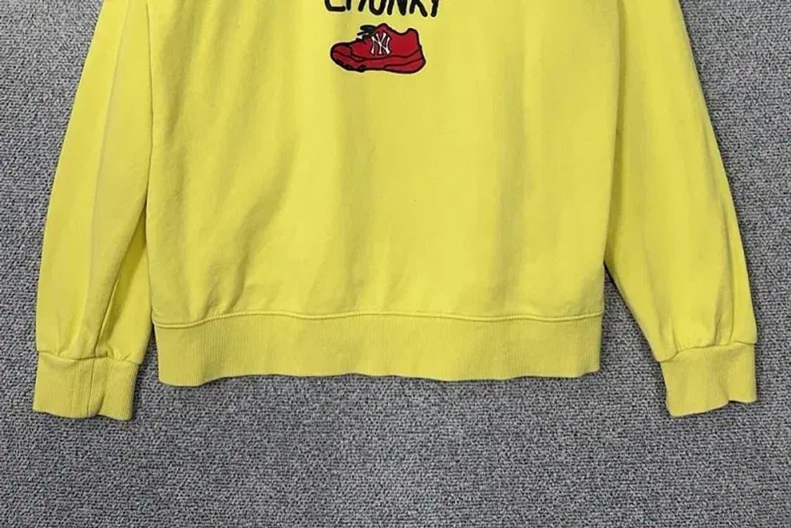 엠엘비 프린팅 옐로우 맨투맨 M(95) 상품이미지4