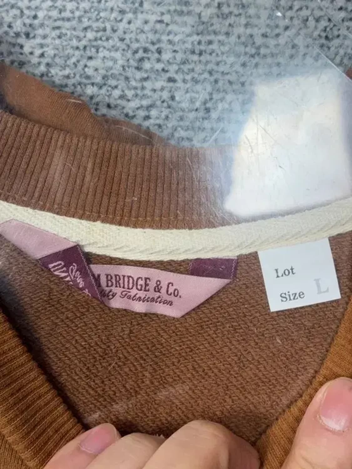 유니폼브릿지 브라운 스웻 후드티 L(105) 상품이미지6