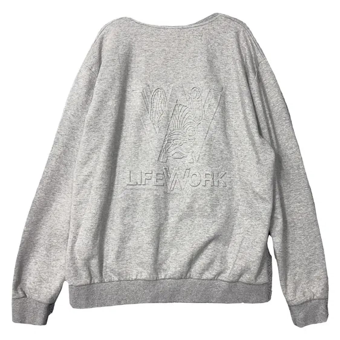 라이프워크 프린팅 라이트 그레이 맨투맨 XXL 상품이미지2