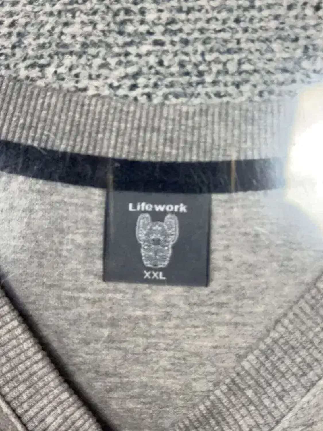 라이프워크 프린팅 라이트 그레이 맨투맨 XXL 상품이미지6