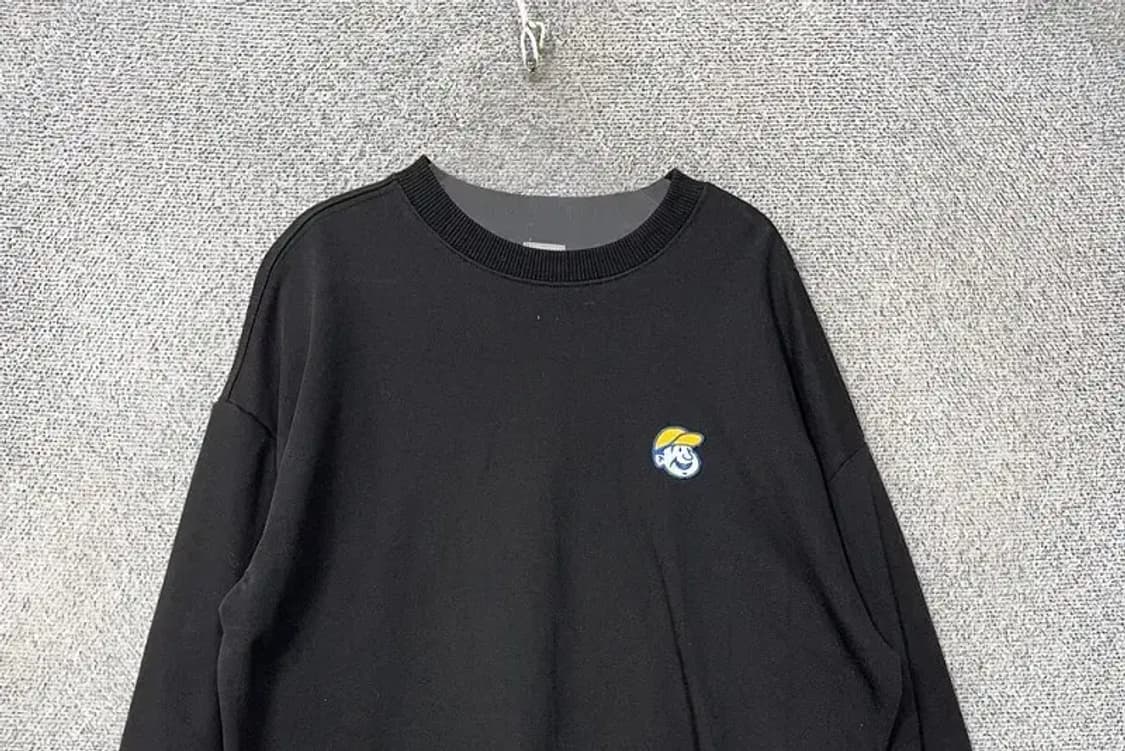 이벳필드 블랙 로고 맨투맨 M 상품이미지3