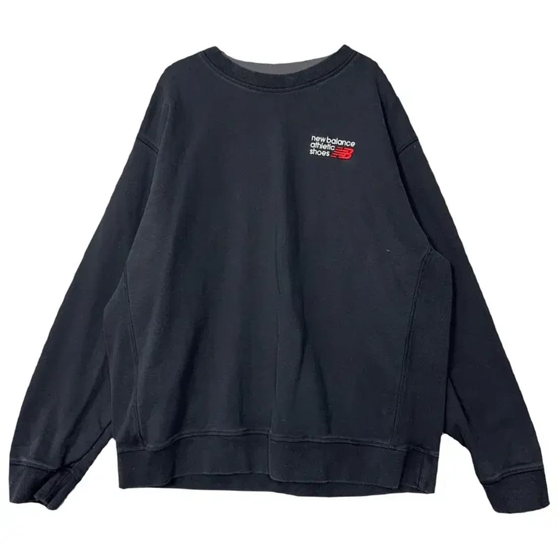 뉴발란스 블랙 로고 스웻셔츠 XL 상품이미지1