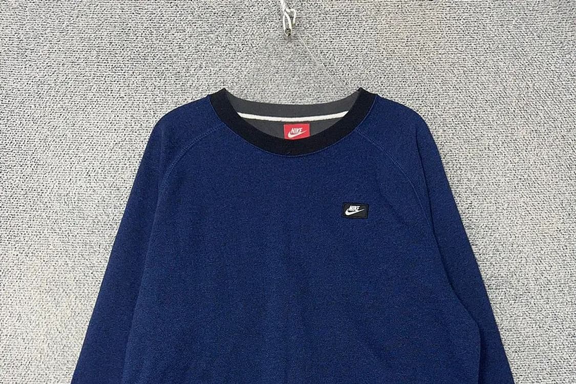 나이키 네이비 로고 맨투맨 M 상품이미지3