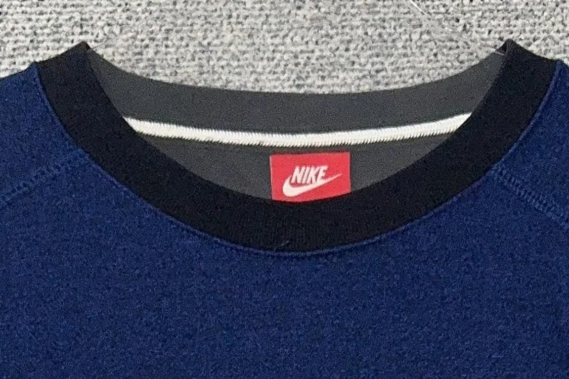 나이키 네이비 로고 맨투맨 M 상품이미지5