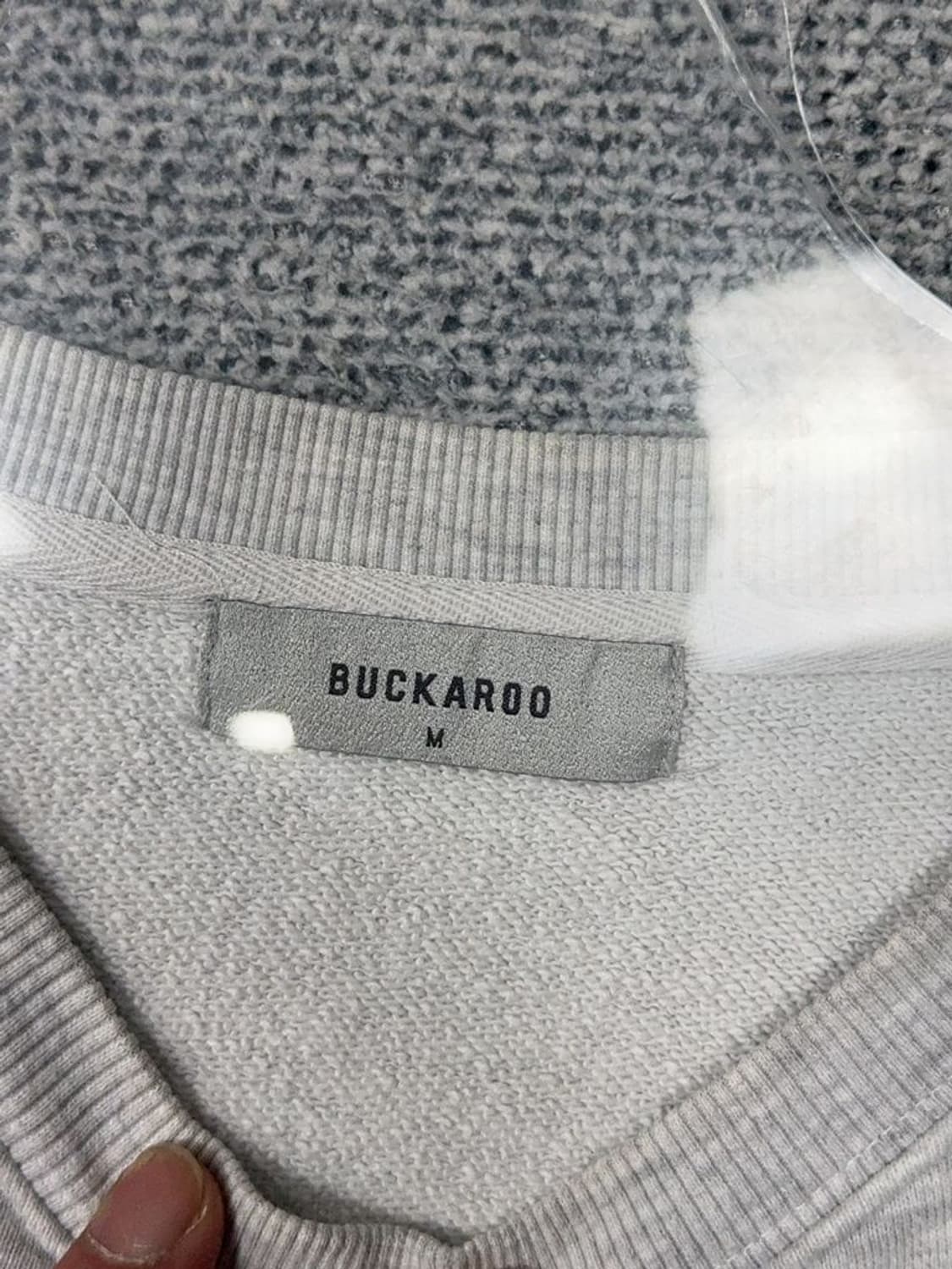 버커루 로고 라이트 그레이 맨투맨 M 상품이미지8