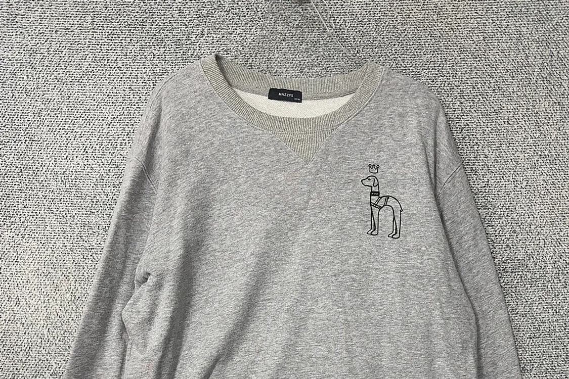 해지스 라이트 그레이 남성 캐주얼 맨투맨 180/100A 상품이미지3