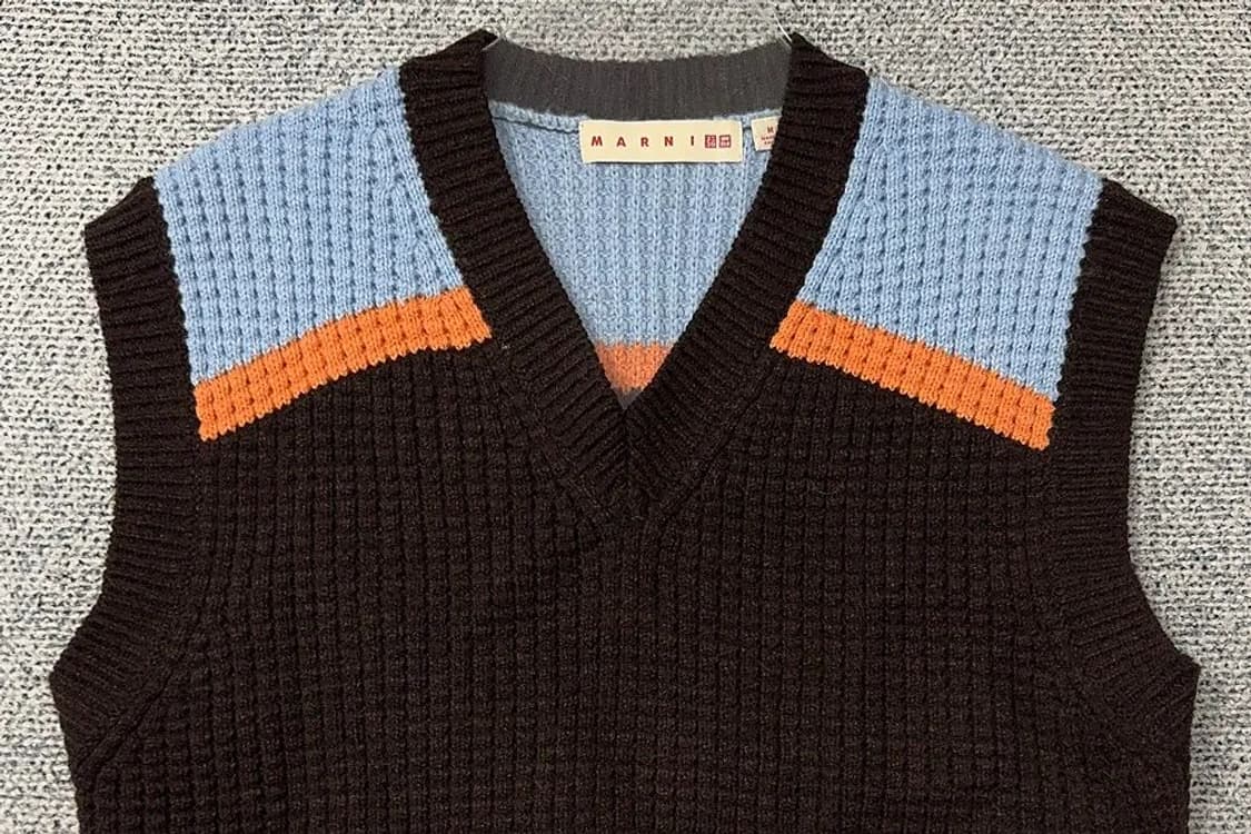 유니클로 마르니 블랙 니트 조끼 베스트 M 상품이미지3