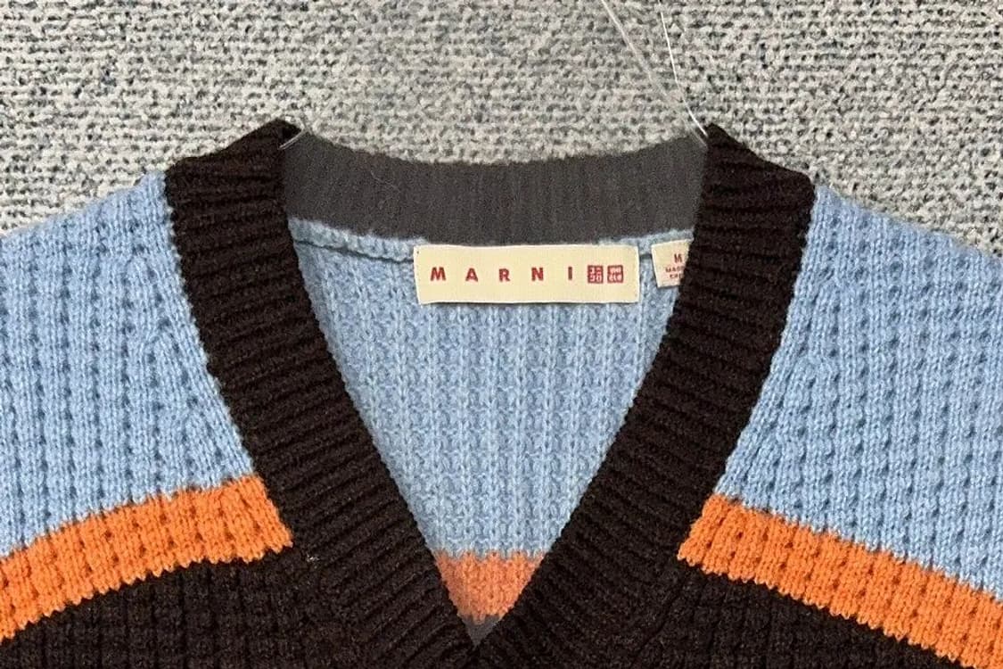 유니클로 마르니 블랙 니트 조끼 베스트 M 상품이미지5