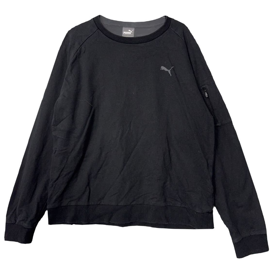 푸마 블랙 로고 맨투맨 L 상품이미지1