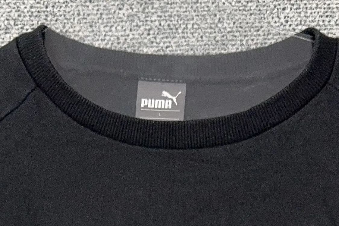 푸마 블랙 로고 맨투맨 L 상품이미지5
