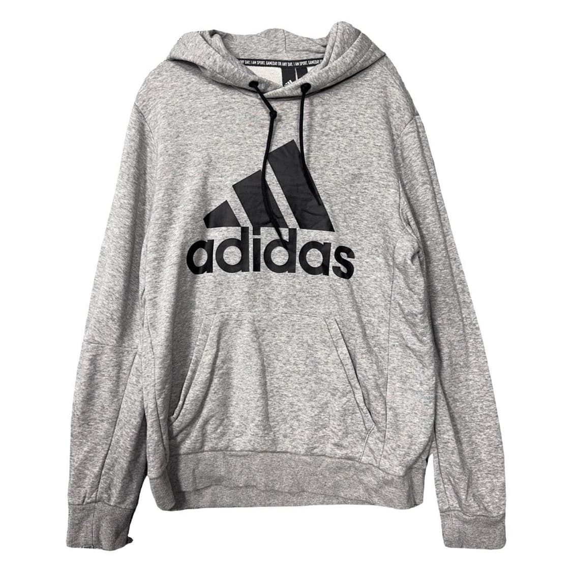 아디다스 프린팅 라이트 그레이 후드티 L 상품이미지1