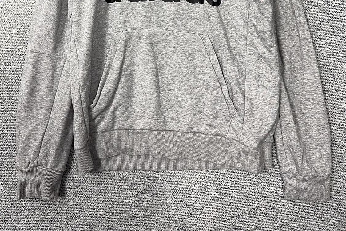 아디다스 프린팅 라이트 그레이 후드티 L 상품이미지4