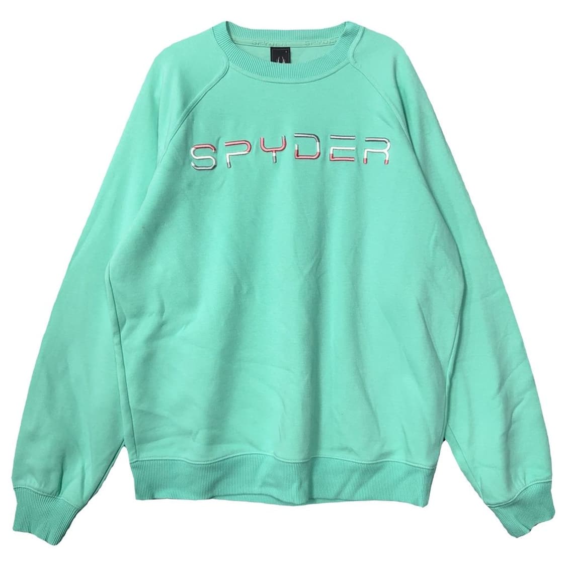 스파이더 프린팅 민트 맨투맨 S 상품이미지1