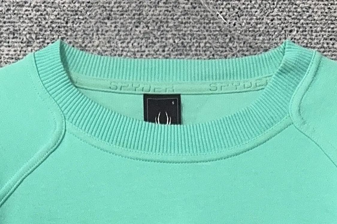 스파이더 프린팅 민트 맨투맨 S 상품이미지5