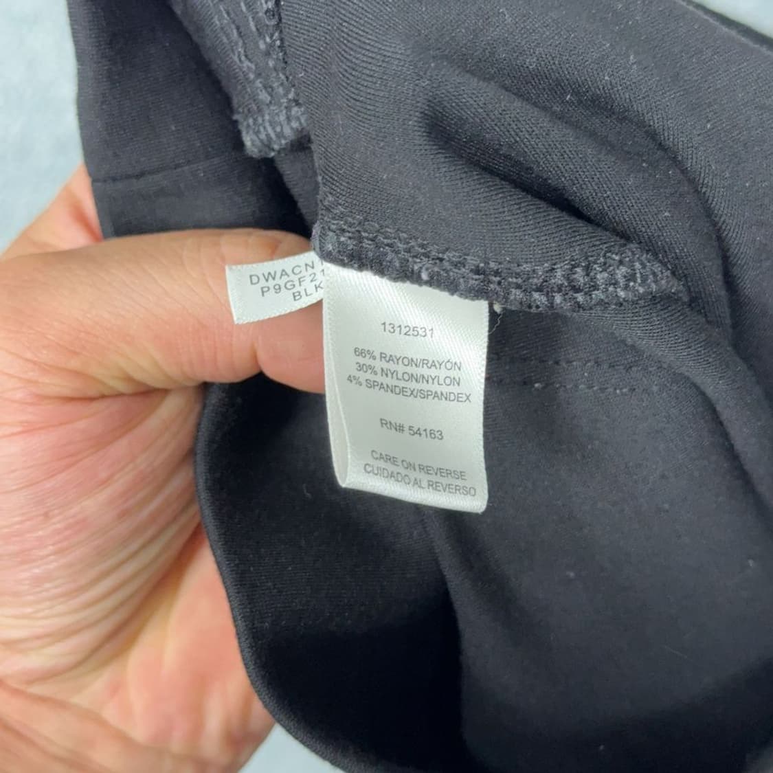 DKNY 블랙 여성 슬랙스 M/M 상품이미지6